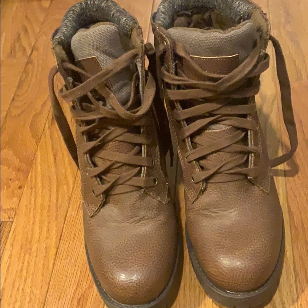 Brown Heeled Booties